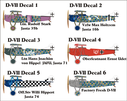 Fokker D-VII Decal Set1